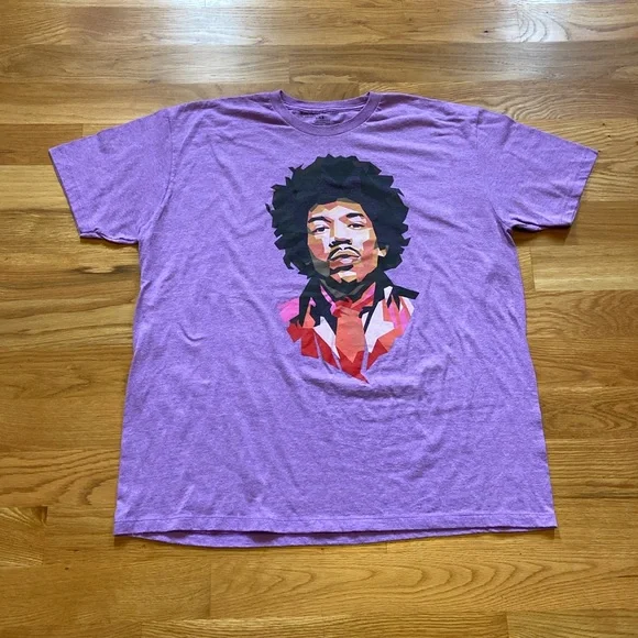 🎸BUY ONE GET ONE FREE Karl Ferris Jimi Hendrix Collection Men’s T Shirt 2XL - Picture 1 of 3